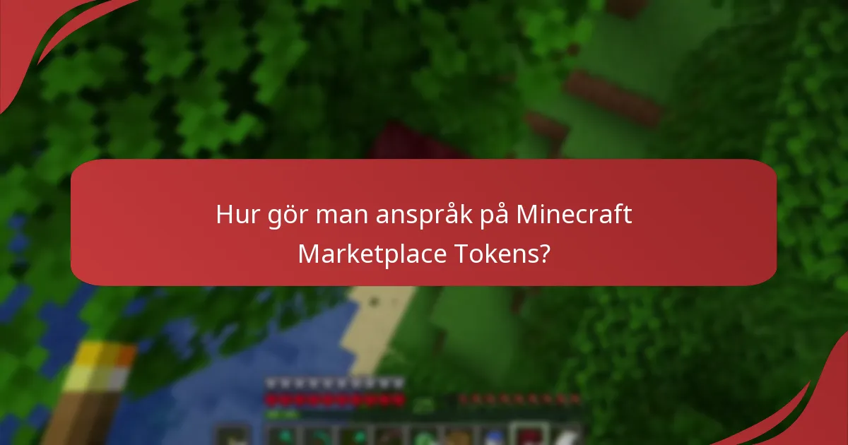 Vilka olika typer av Minecraft Marketplace Tokens finns det?