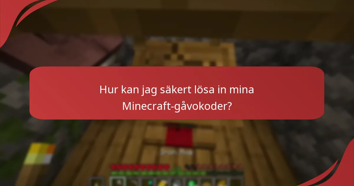 Vilka vanliga bedrägerier bör jag undvika när jag använder Minecraft-gåvokoder?
