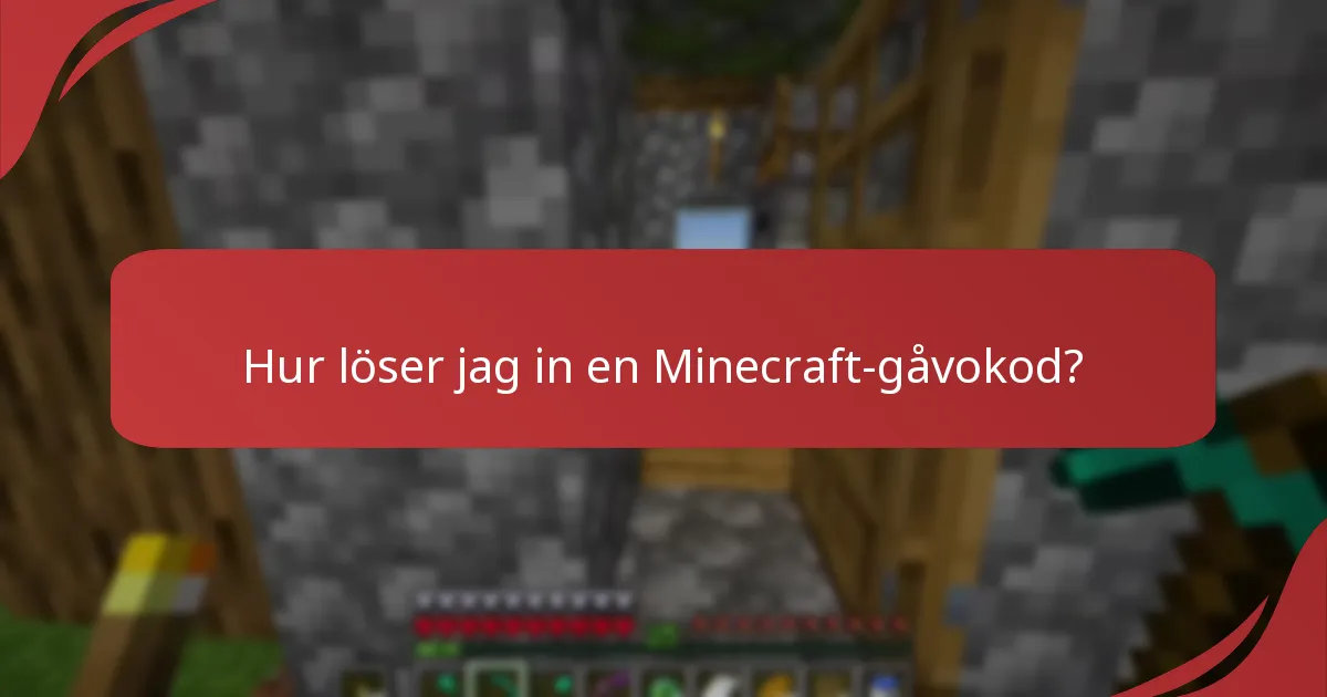 Vilka typer av innehåll i spelet kan jag få med Minecraft-gåvokoder?