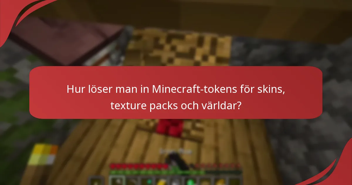 Vilka typer av skins, texture packs och världar kan lösas in?