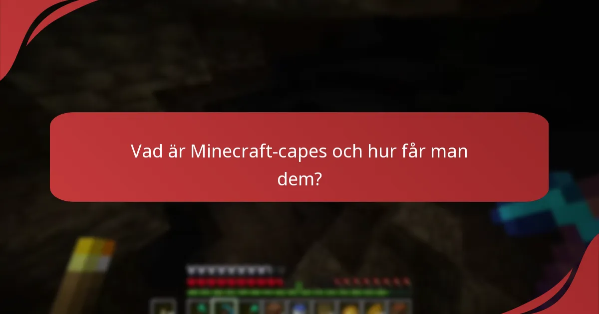 Hur jämför sig Minecraft-capes med andra föremål i spelet?