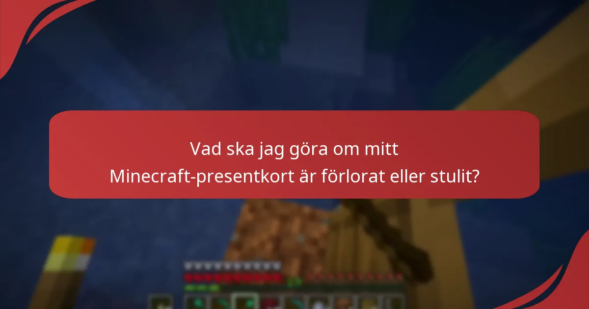 Vilka är de vanliga problemen med inlösen av Minecraft-presentkort?