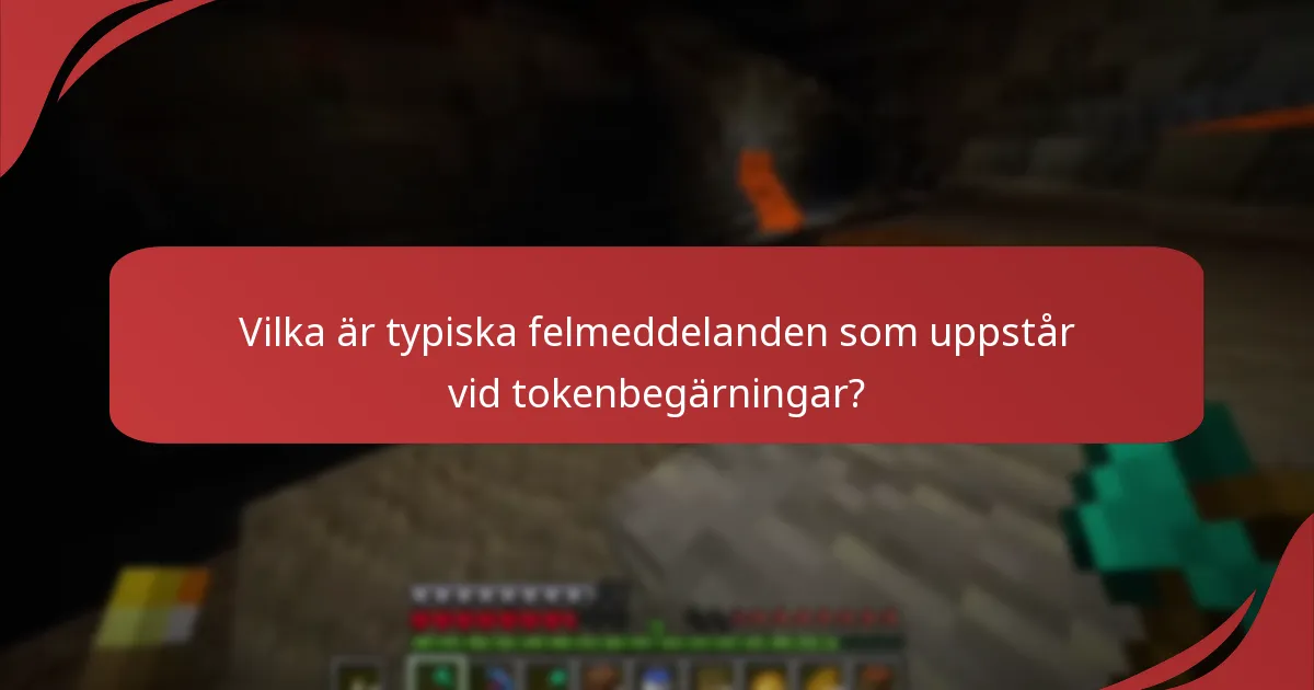 Vilka resurser kan hjälpa med Minecraft-tokenbegärningar?