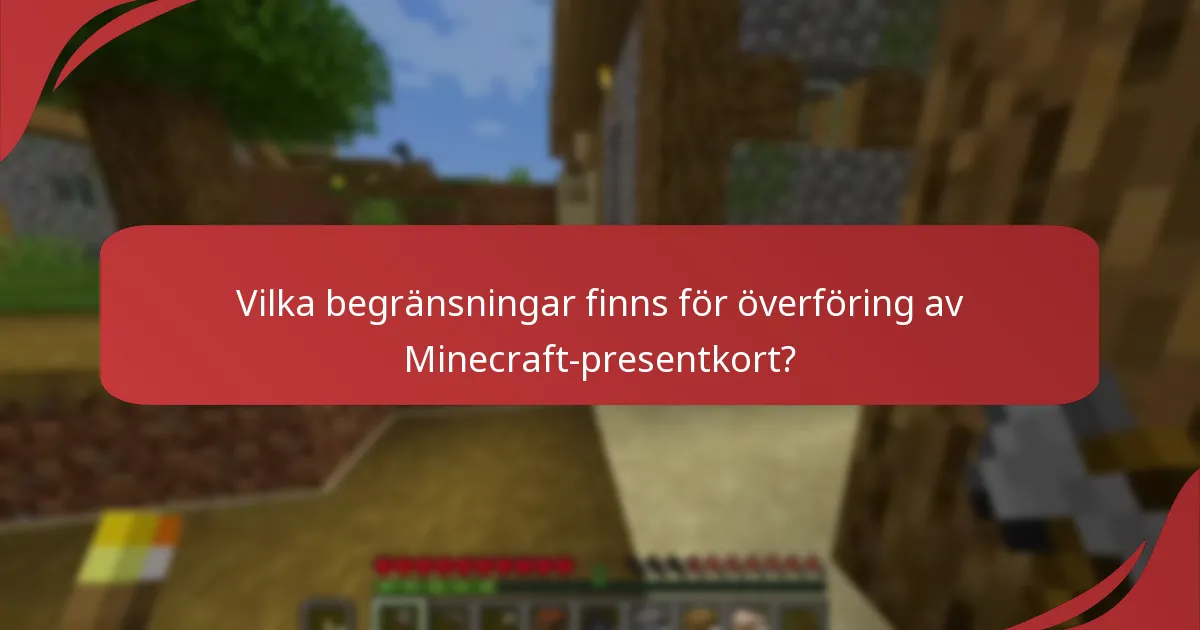 Vilka vanliga problem finns med Minecraft-presentkort?